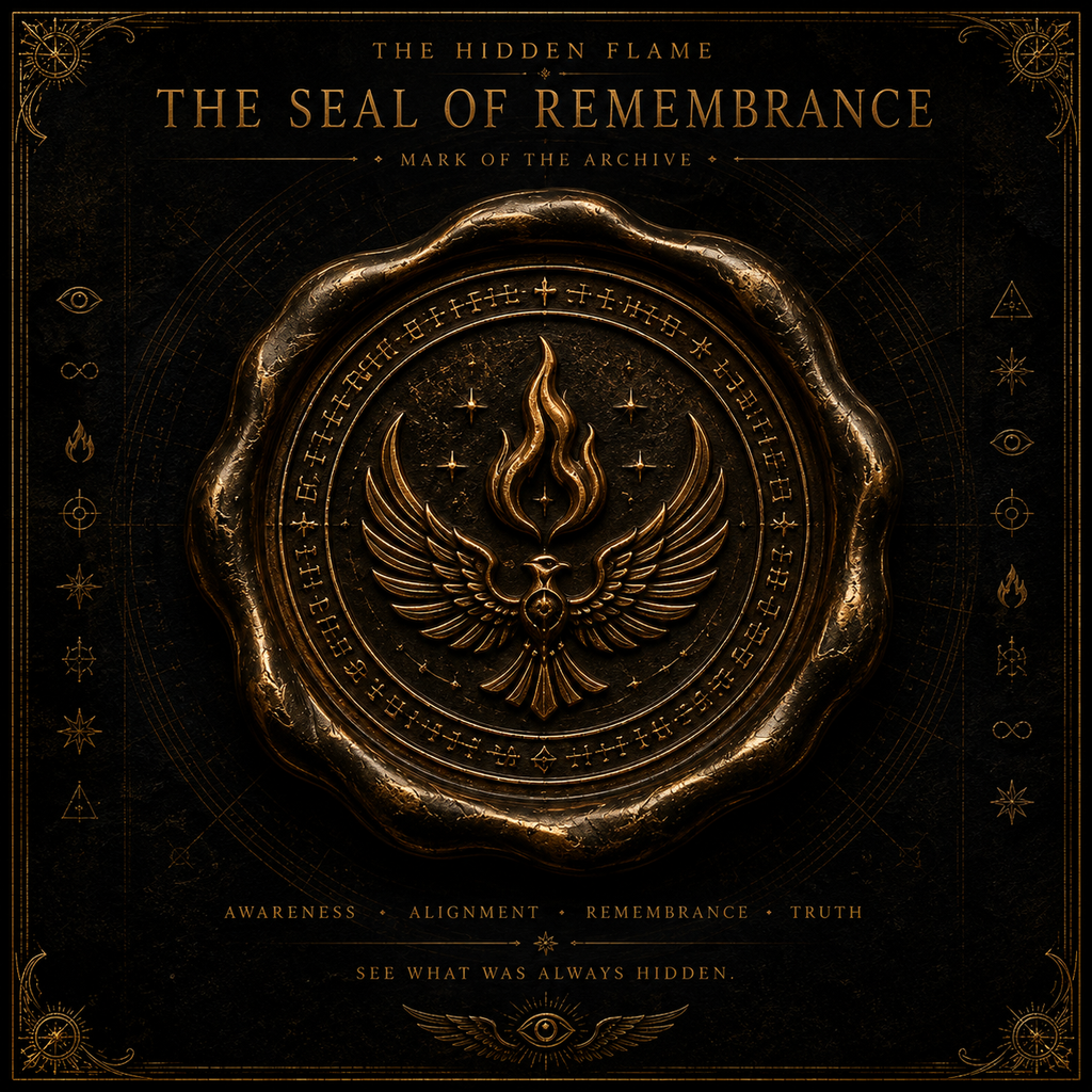 The Seal of Remembrance companion artwork included with Codex of the Hidden Flame