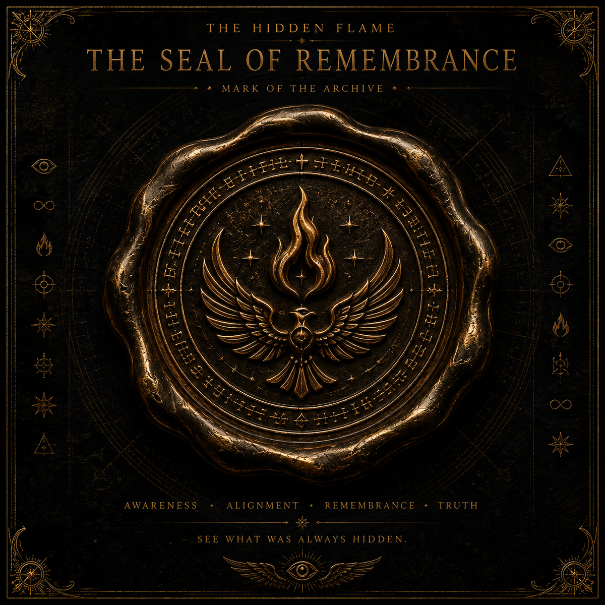The Seal of Remembrance companion artwork included with Codex of the Hidden Flame